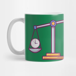 Time and Money on Scale Mug